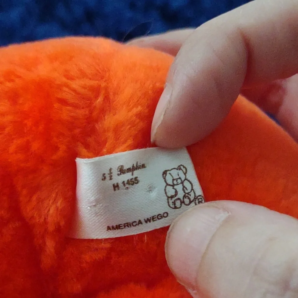 Vintage American Wego Jack o‎ lantern plush